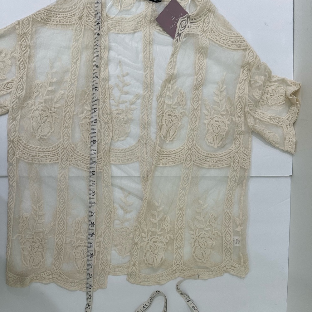 NWT Maverick the Collection Lace Kimono Small - Picture 6 of 8